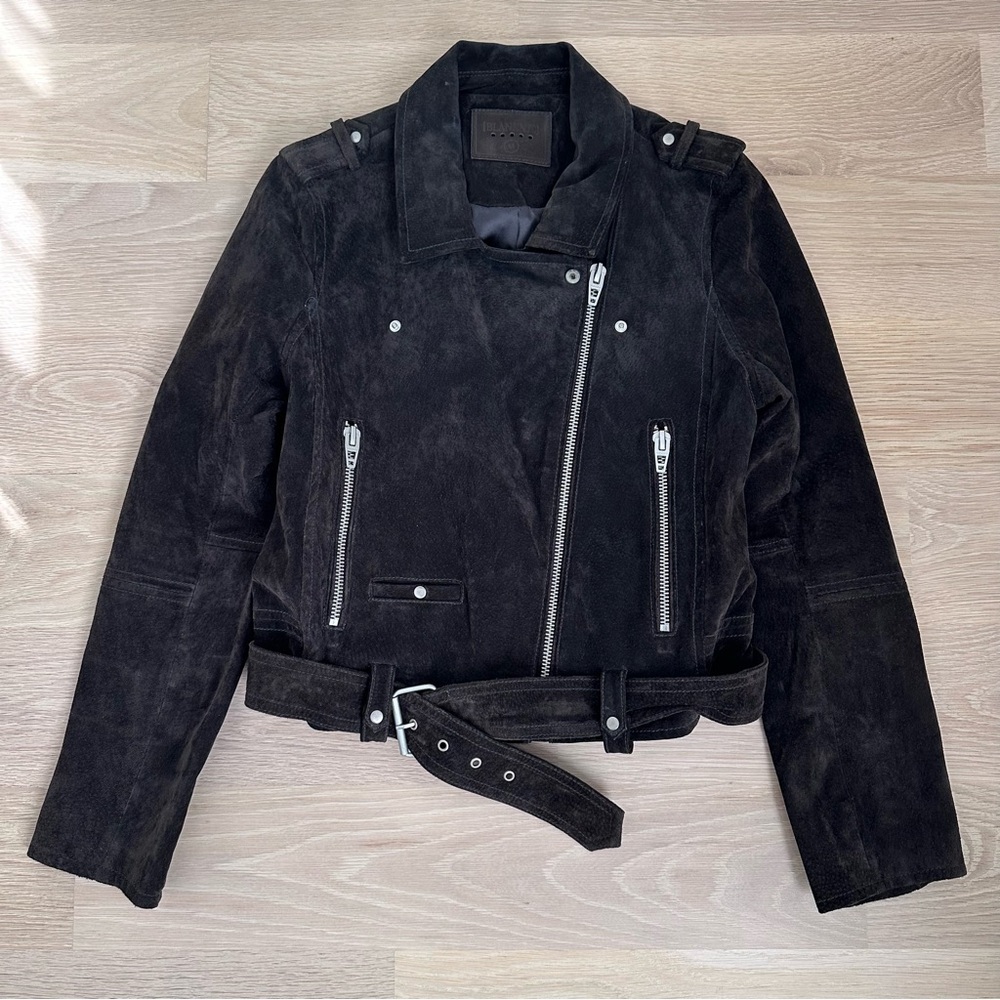 BLANK NYC - DARK BROWN SUEDE JACKET - SIZE MEDIUM - EXCELLENT CONDITION
